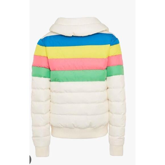 NWT Perfect Moment Womens Snow White Rainbow Queenie Goose Down Jacket Size L - Picture 6 of 16